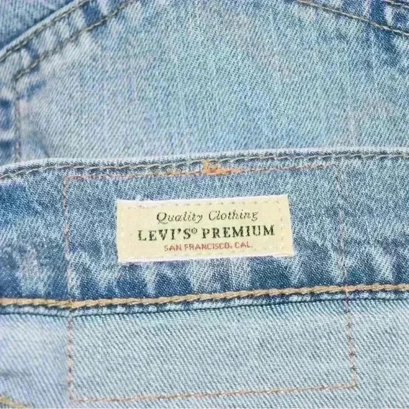 Levi's 510 Slim Straight, REAL Leather Patch Exclusive Limited Edition Big “E” - Picture 3 of 5